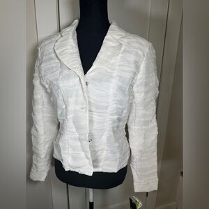 VINTAGE NWT MSK  Elegant White Women's Jacket 0053